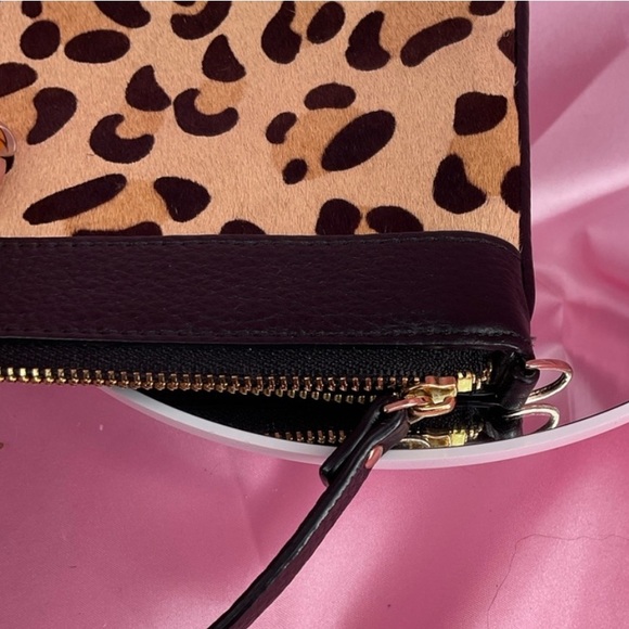 Kate Spade Lolly Calf Hair Animal Print Wristlet - Picture 8 of 8